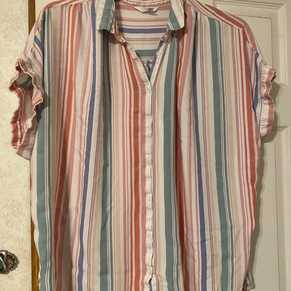 Stripped time and tru blouse